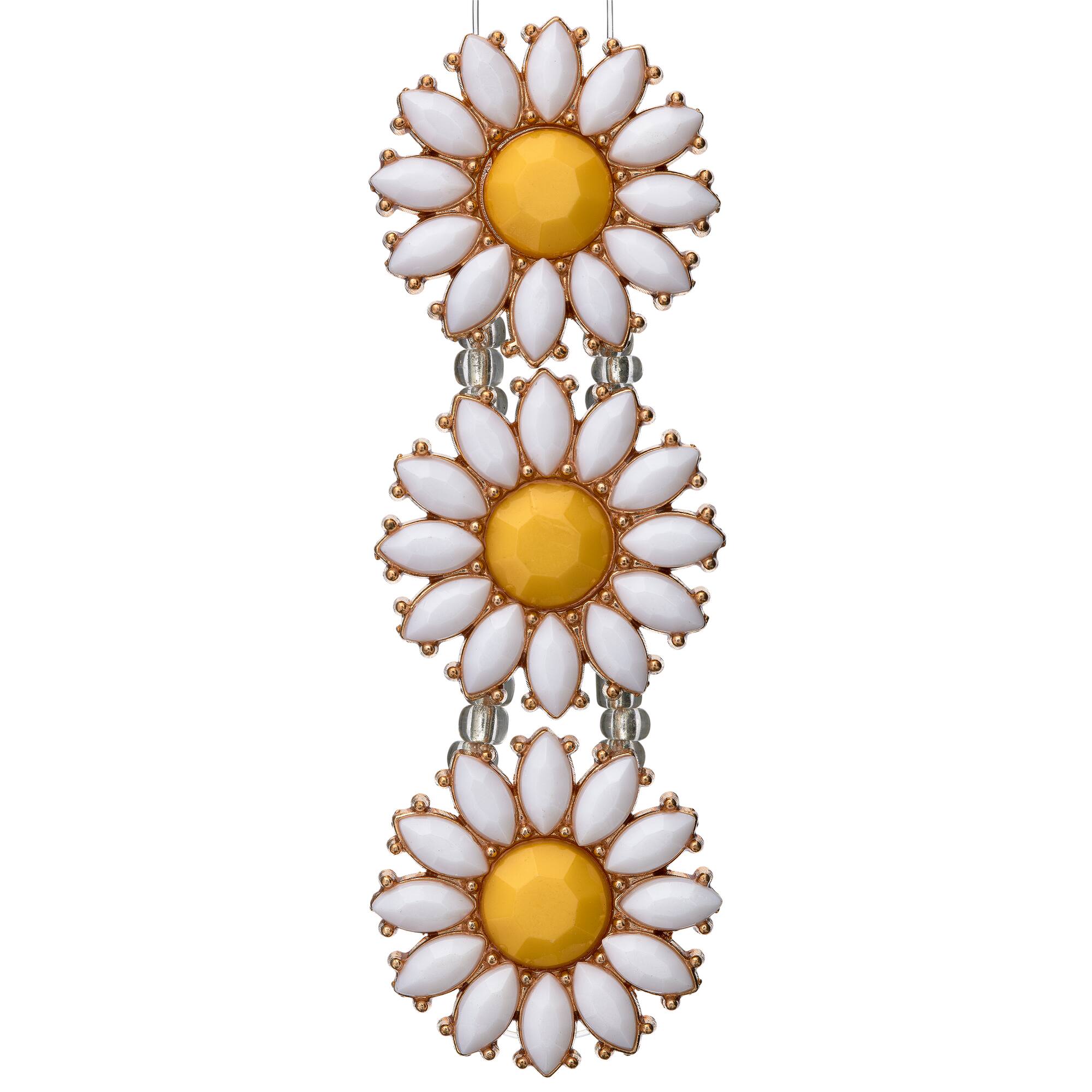 Daisy Metal & Resin Sliders, 26mm by Bead Landing™